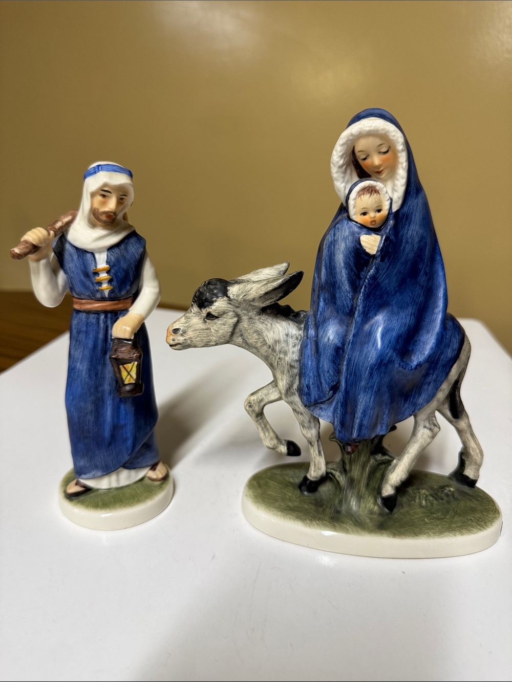 Goebel Flight Into Egypt and St. Joseph Figurines made in West Germany